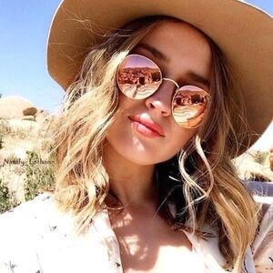 Ray-Ban (Store Display) Round Metal Pink Mirror RB3447